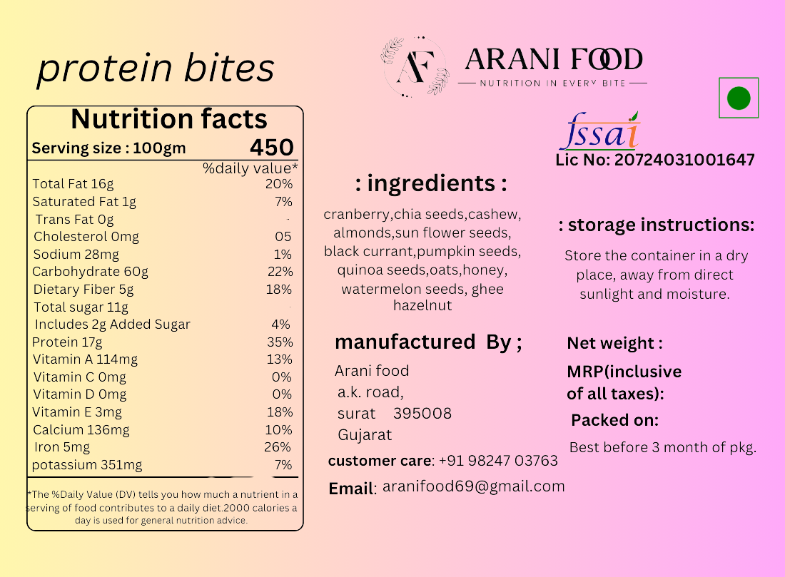 protein bites (500 g)